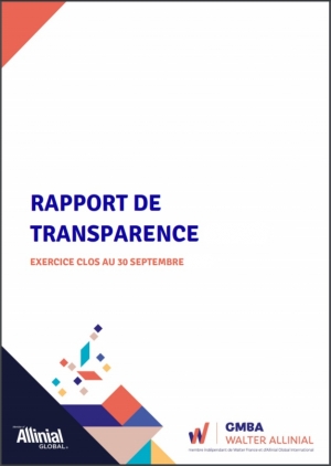 Rapport de transparence GMBA 2018