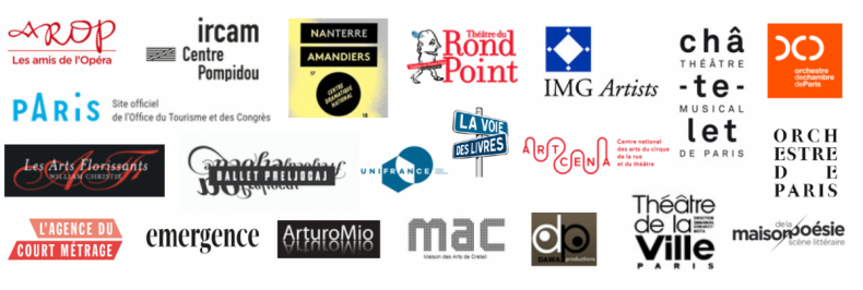 logos clients références activités artistiques cutlurelles cinéma festival musique théâtre spectacle vivant audiovisuel GMBA
