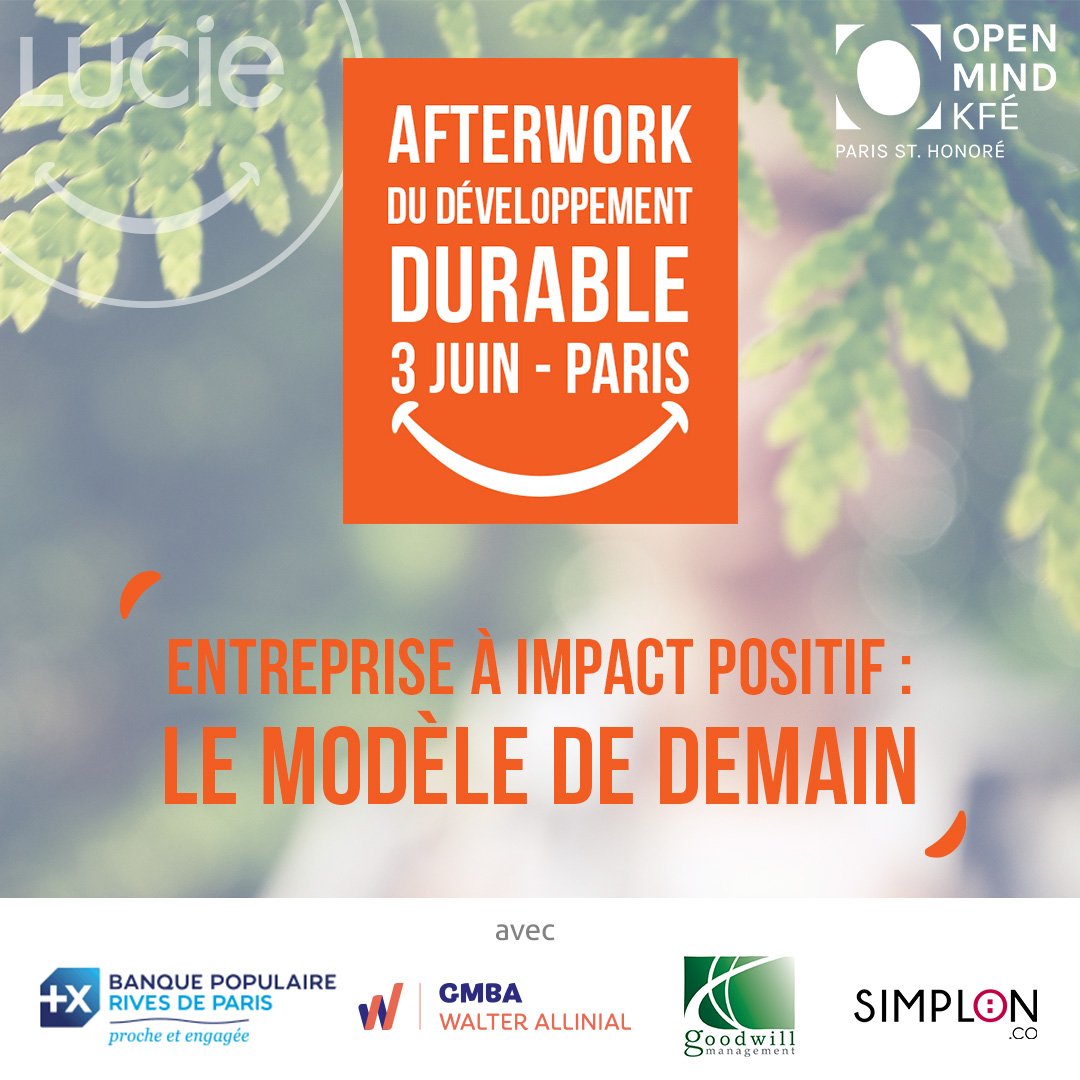 afterwork SEDD LUCIE | Entreprise à impact : le modèle de demain